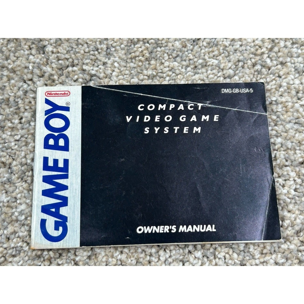 Gameboy Owners Manual DMG-GB-USA-1 Compact Video Game System